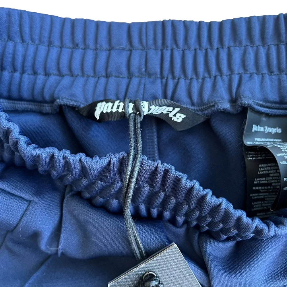 Palm Angels Track Pants Men’s Size Small CORE CLASSIC COLOR NAVY BLUE WHITE